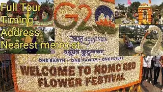 G20 Flower Festival Delhi India||Biggest flower festival in Delhi. #g20 #aaanand #g20india