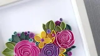 QllArt | Quilling Floral Heart | Paper flowers | Квиллинг цветы