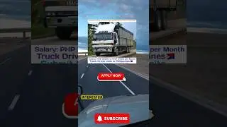 Ageo System Truck Driver Jobs in Pasig #shorts #youtubeshorts #truckdriver #truckingjobs #viral #job