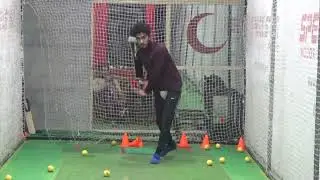 #Saad Ahmad using bowling machine .