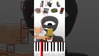 Black Food Seek Mukbang (@fash) Doors 2 Animation - Octave Piano Tutorial