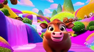 Milo the Curious Calf 🐮 | A Fun Farm Song for Kids #nurseryrhymes #kidsfun
