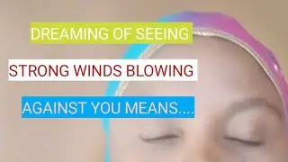 dream of strong winds blowing against you @rosaliamavulu