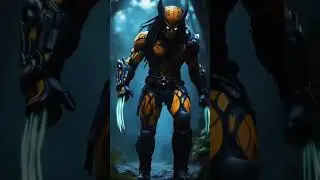 Wolverine Predator Transformation#marvel #wolverine #predator #ai #shorts #aivideo #aishorts #movie