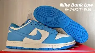 Unboxing  Nike Dunk Low Retro &ldquo;University Blue&rdquo; Review