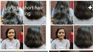 school girls hair cutting ✂️ | long to short hair cutting | girls hair cut | hair cutting for girls