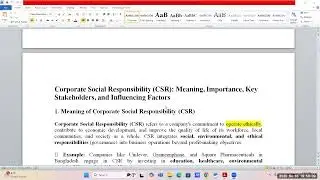 Corporate Governance & Secretarial practice Class 11