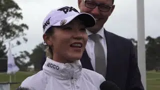 Lydia Ko and Corey Wingard MP ahead of the 2019 ISPS Handa #WomensAusOpen