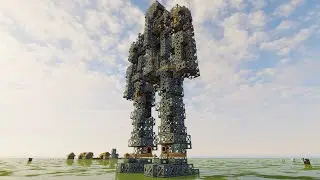 Walking Mech Without Propellers [Minecraft Valkyrien Skies Clockwork]