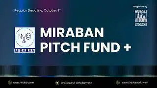 WIN &pound;500 in cash funding - MiraBan Pitch Fund+ Supported by DCP Works