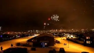 Fireworks on New Years Eve in Iceland 2015-2016