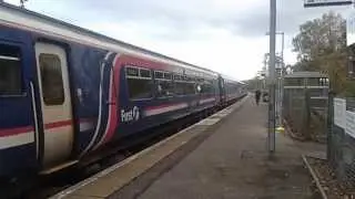 156474 and 156433 depart Bridge of Allan,10/10/14
