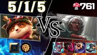 🍄761【Challenger/EUW】TOP Teemo vs Ambessa【SN:Alan234#EUW】【Patch25.17】#leagueoflegends