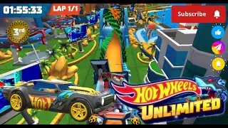 HOT WHEELS UNLIMITED MATTEL GAMES VIDEO VIP 52 - RACE WITH NIGHT SHIFTER CARS AT HARD WORLD TRACKS 🔥