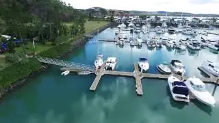 Keppel Bay Marina from the air 2016