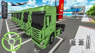 Collect All New Hyundai Heavy Xcient Truck Parking In Gas Station - 3D Driving Gameplay #cardriving