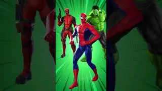 SUPERHERO DANCE CHALLENGE Hulk vs Spider-Man vs Deadpool #superhero #avengersdance #spiderman