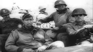 United States 5th Army fights German troops and liberates Rome, Italy from German...HD Stock Footage
