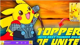 PIKACHU BECOMES THE MOST PICKED POKEMON IN 2022 | BEST THUNDER BUILD OF PIKACHU | POKEMON UNITE