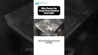 Durable single bowl stainless steel sink&mdash;rust-resistant, stable, and customizable! #fyp
