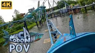 Mecalodon POV (Front Row, 4K 60FPS), Walibi Belgium Gerstlauer Multi-Launch Coaster | Non-Copyright