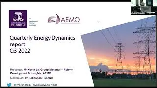 AEMO Q3 2022 Quarterly Energy Dynamics seminar