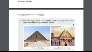 NATA 2022 PHASE 1 QUESTION PAPER WITH ANSWER