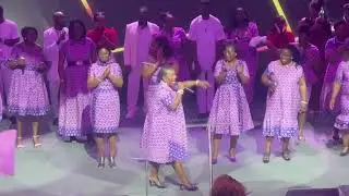 Minister Bernice leading POP in Praises on Praise Invasion 