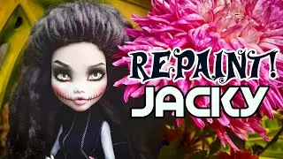 Repaint! Lady Jack Skellington | Monster High Ooak Art Doll | Custom Figure OOAK Art Doll Process
