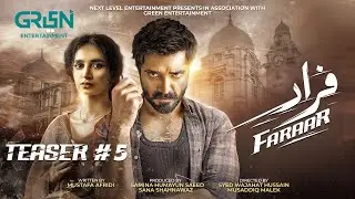Teaser 5 | Faraar | Coming Soon | Ft. Mamya Shajaffar | Hamza Ali Abbasi | Green TV Entertainment