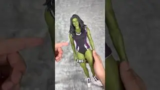 FIXING MY NEW SHE-HULK😂 #shehulk #shehulkattorneyatlaw #hulk #hottoys #actionfigures #mcu