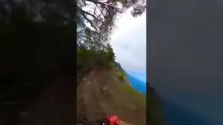 amazing dangerous bike trail at a cliff in madeira portugal @brendog1 @odub_23 on instagram #shorts