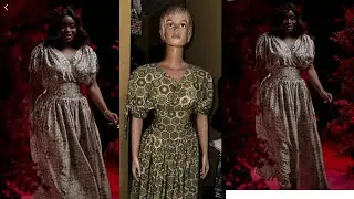 How to cut and sew Trendy false wrap Dress/ Rouched Shoulder drawstring sleeves dress 