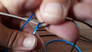 How to start Zebra Stitch key chain with gimp, lanyard and scoubidous