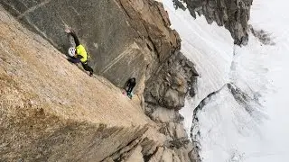 Voie Petit 8b attempt - Grand Capucin, Chamonix