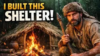 I Built This Shelter the Traditional Way &mdash; Ancient Survival Techniques 🛖🔥