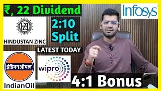 Hindustan Zinc, Indian Oil, Infosys, Wipro Stocks Declared High Dividend, Bonus & Split
