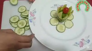 Art In Tomato Flower Garnish Ideas | Vegetable Carving Garnish | Food Decoration