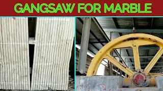 Gangsaw for marble block cutting machine// 47 cutting blades