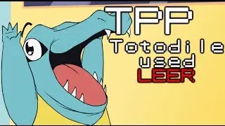 Twitch Plays Pokemon: Totodile used LEER