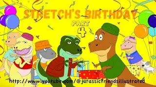 Stretch's Birthday Part 4 | Jurassic Friends Illustrated | Dinosaur Cartoon