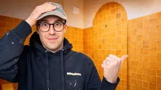 On pose 800 CARREAUX DE TERRE CUITE dans la salle de bain - On rénove une ferme troglodytique #37