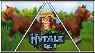 I Played [Hytale] For The Very First Time! Let's Build A Horse Ranch | The Series Episode 1 |