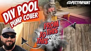 Build a Pool Pump Enclosure Like a PRO with Recycled Fence Boards!