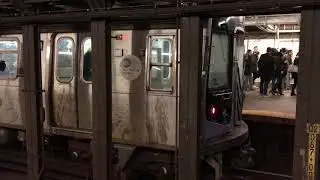 NYC Subway HD 60fps: Brooklyn-bound L Train @ 1st Avenue (12/5/18)