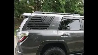How to install and trim American flag decal onto the back window (Wet Application)
