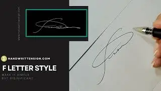 F Signature Letter Style 1