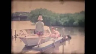 8mm home movie - 1967 Ice skating. Water skiing