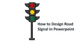 How to Design Road Signal in PowerPoint. using Shape tool