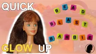 Vintage 1997 Bead Blast Barbie doll quick glow up